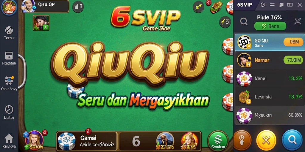 Screenshot gameplay QiuQiu di 6SVIP yang menampilkan aksi seru.