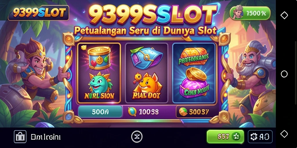 Tampilan menarik dari gameplay 9399SLOT dengan elemen petualangan.