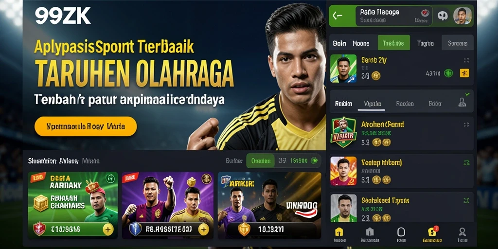Tampilan menarik dari 99ZK saat melakukan taruhan olahraga.