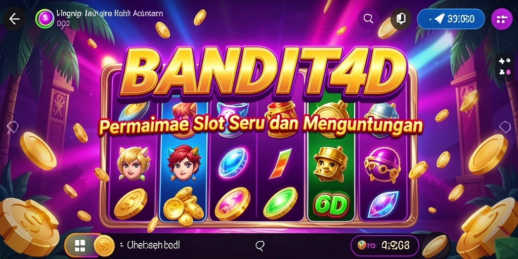 Screenshot utama BANDIT4D yang menunjukkan gameplay Slot yang menawan.