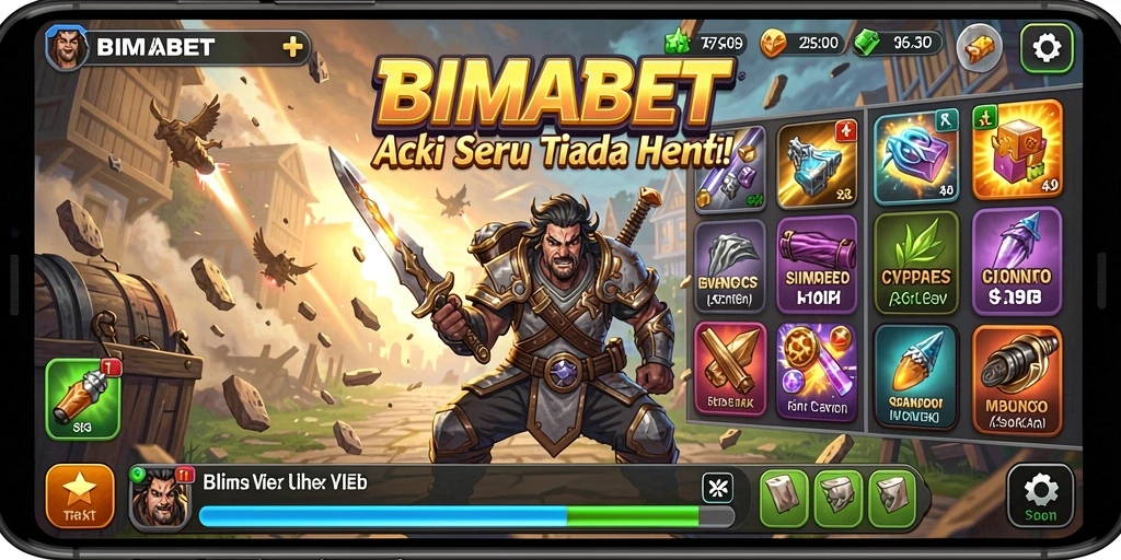 Tampilan gameplay seru dan mendebarkan di BIMABET.