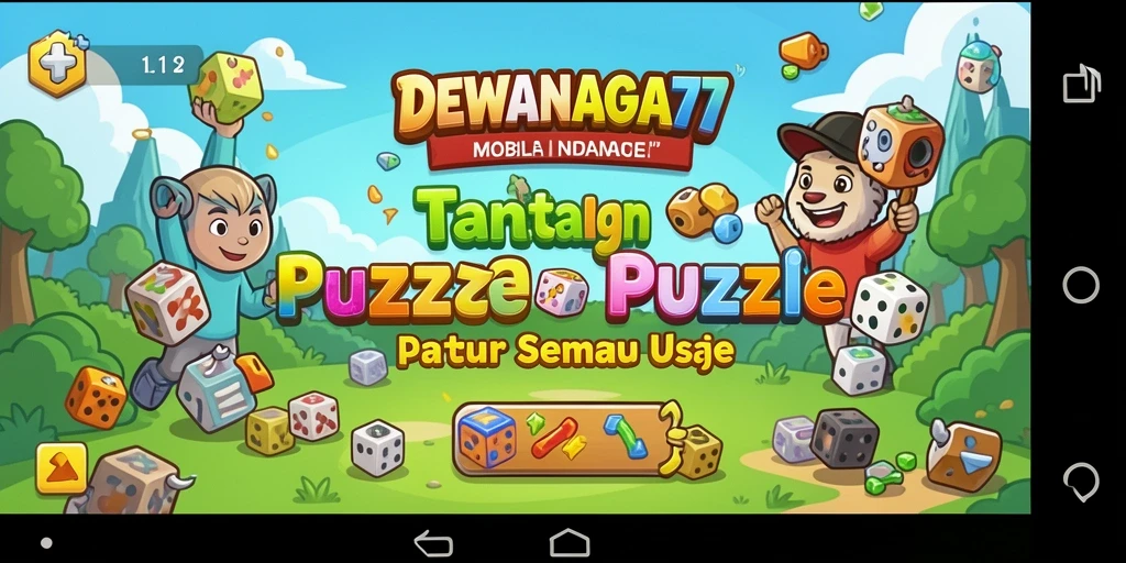 Screenshot gameplay DEWANAGA77 menampilkan tantangan puzzle yang menarik.