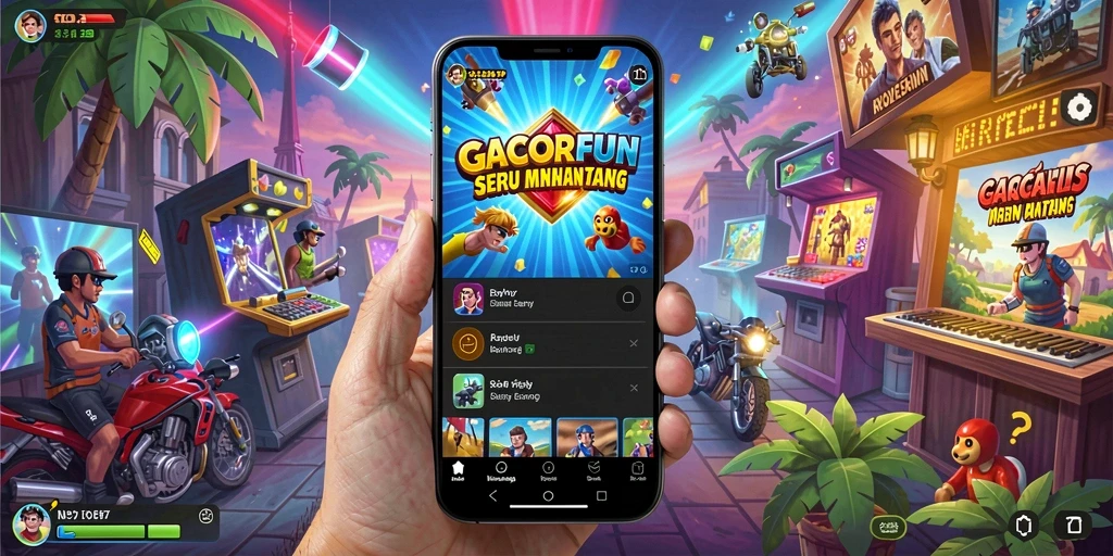 Tampilan gameplay seru dari GACORFUN yang menguji keterampilan pemain.