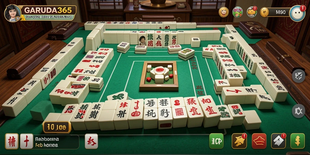 Tampilan gameplay seru GARUDA365 yang penuh aksi Mahjong.