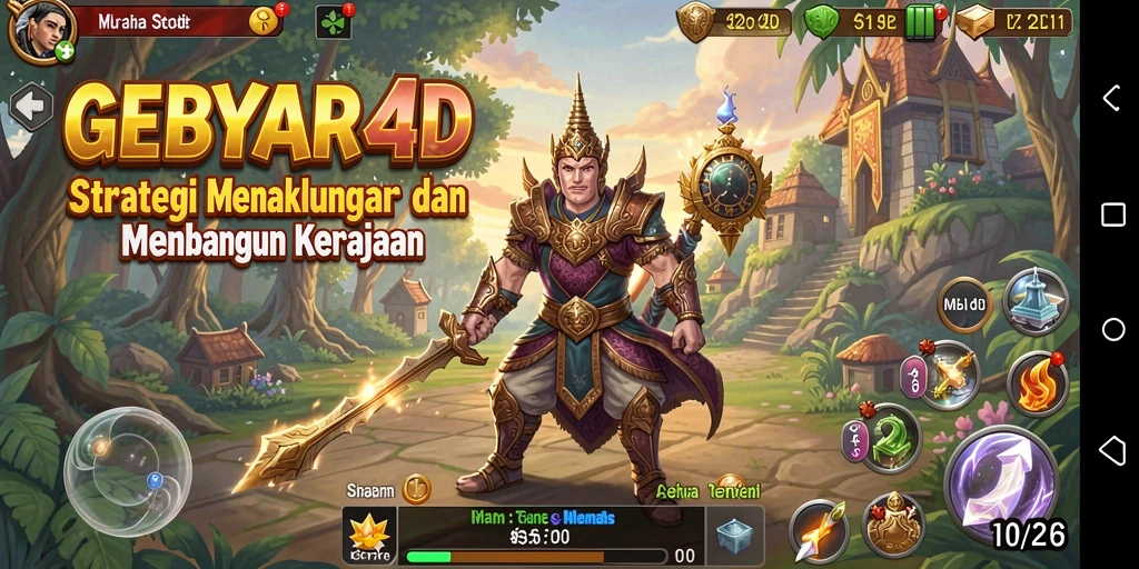 Tampilan gameplay GEBYAR4D yang mendebarkan dengan strategi canggih.
