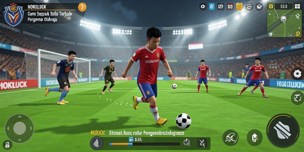 Tampilan menarik dari gameplay HOKILUCK sepak bola.