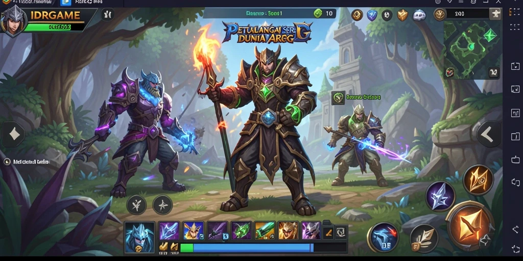 Gameplay ARPG seru di IDRGAME dengan pertarungan mendebarkan.