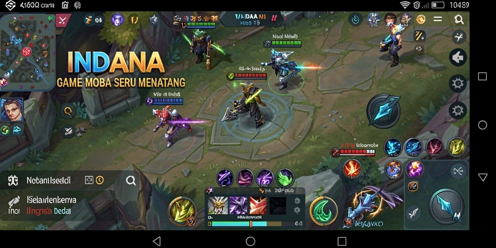 Tampilan gameplay seru dalam INDAAA yang memukau.