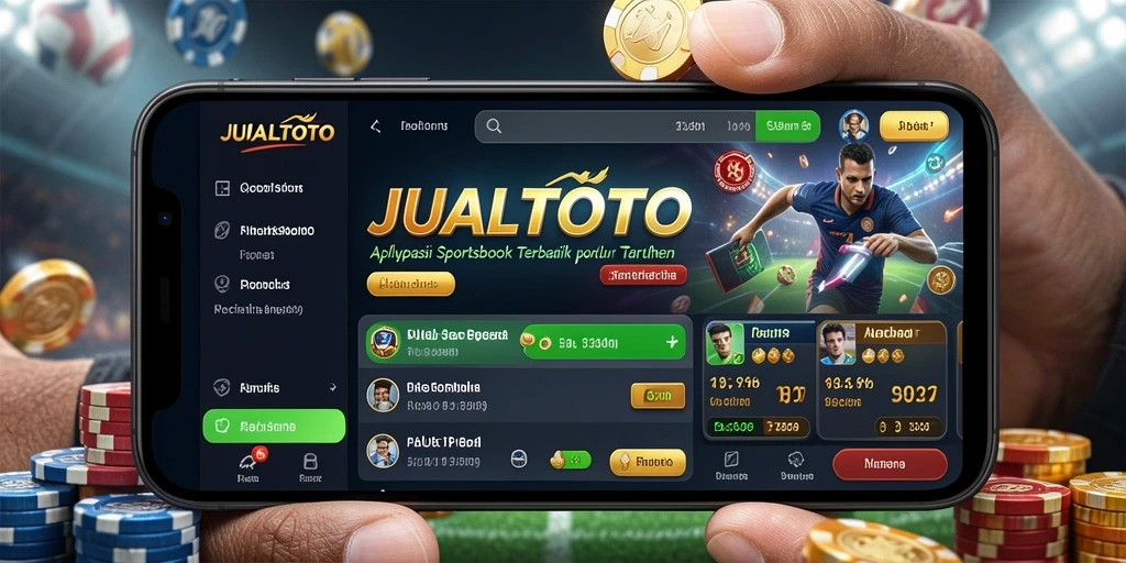 Screenshot JUALTOTO menampilkan pengalaman taruhan olahraga yang mendebarkan.