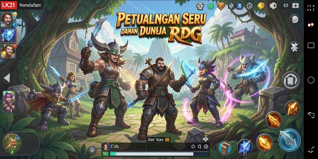 Tampilan gameplay LK21 yang menakjubkan dalam petualangan RPG.