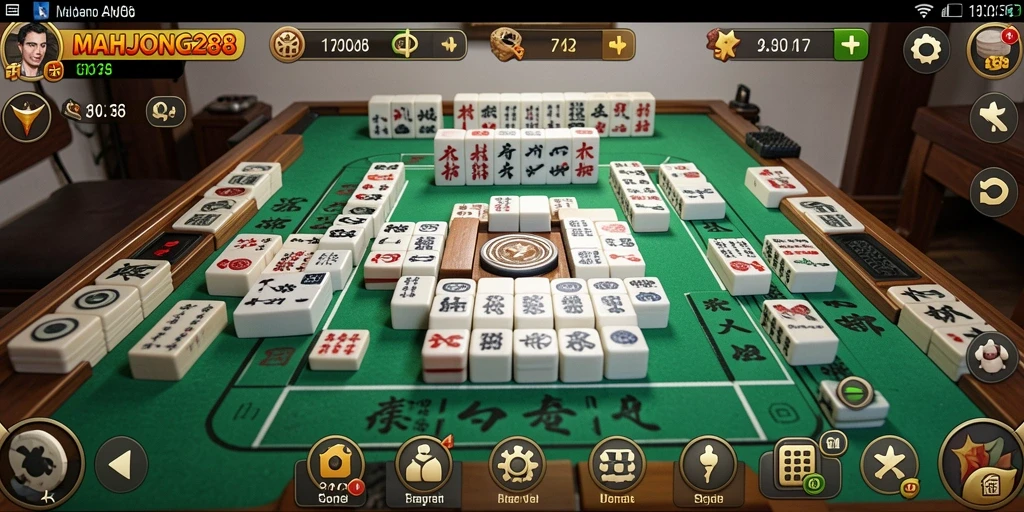 Tampilan gameplay <strong>MAHJONG288</strong> yang menenangkan dan penuh warna.