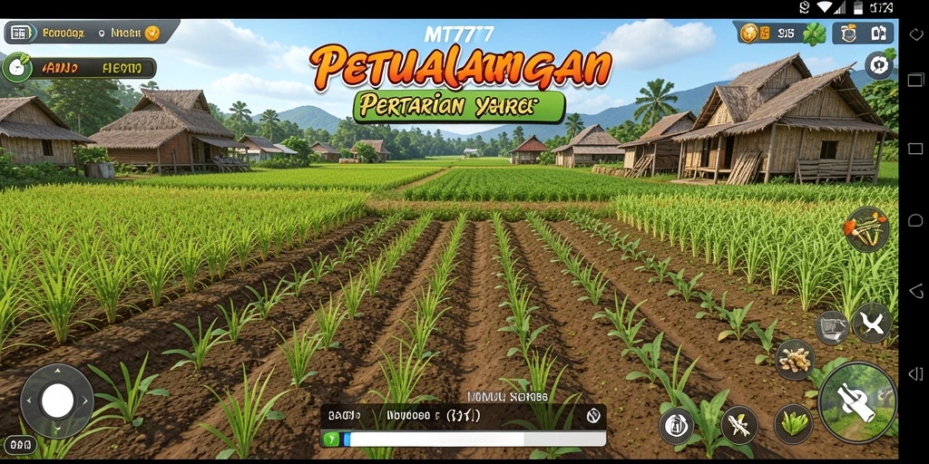Gameplay MT777 yang menarik dan penuh warna dalam pertanian.