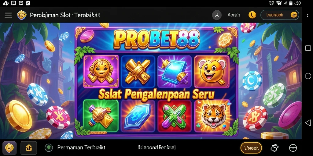 Screenshot utama PROBET88 menampilkan gameplay slot yang seru dan mendebarkan.