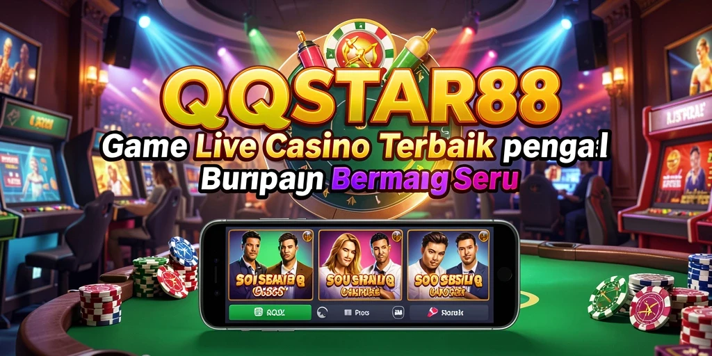 Tampilan gameplay interaktif dengan dealer secara live di QQSTAR88.