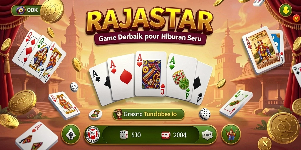 Tampilan gameplay RAJASTAR yang seru dan interaktif dalam permainan Domino.