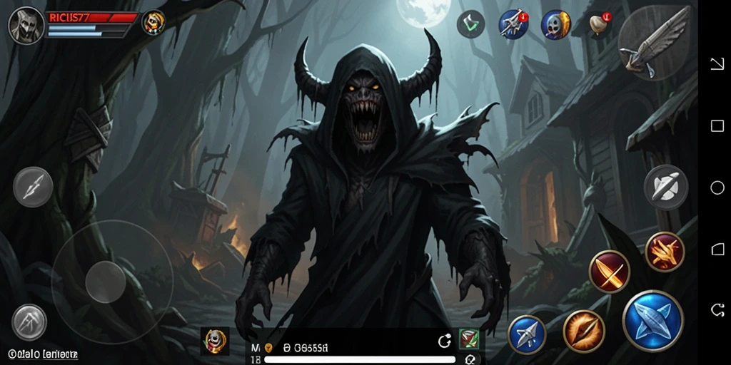 Screenshot RICIS77 menampilkan suasana menegangkan dan mencekam dari gameplay horor.