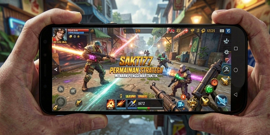 Screenshot gameplay SAKTI77 dengan pertempuran strategis.