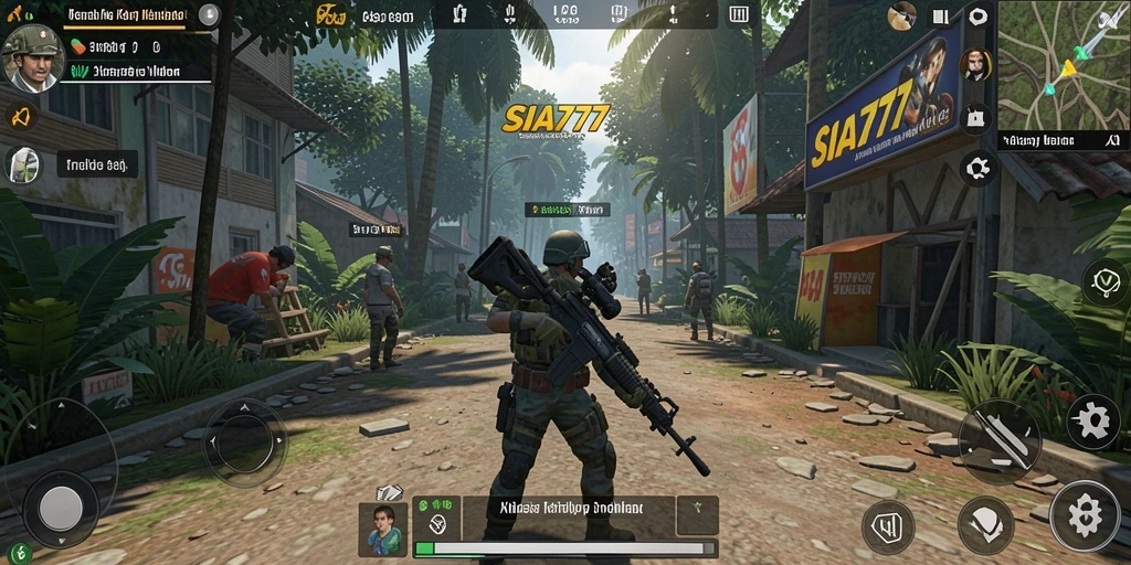 Tampilan menarik dari gameplay <strong>SIA777</strong> yang menggambarkan interaksi sosial.