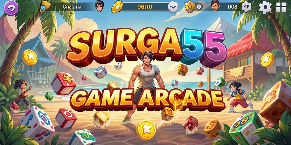 Tampilan seru gameplay SURGA55 dalam dunia Arcade.
