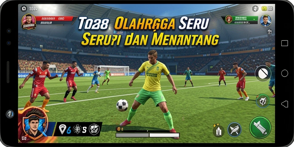 Screenshot gameplay TO288 menampilkan aksi olahraga seru.
